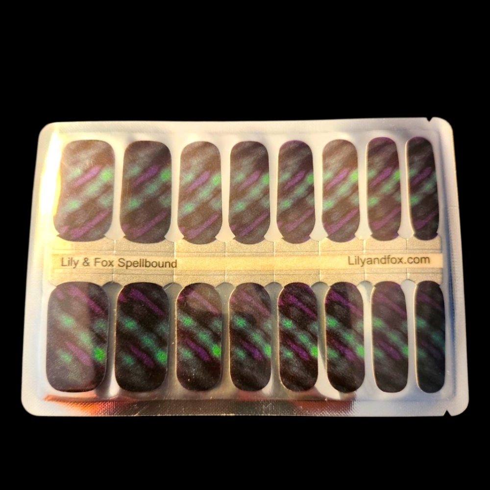 Spellbound Nail Wraps - Purple and Green